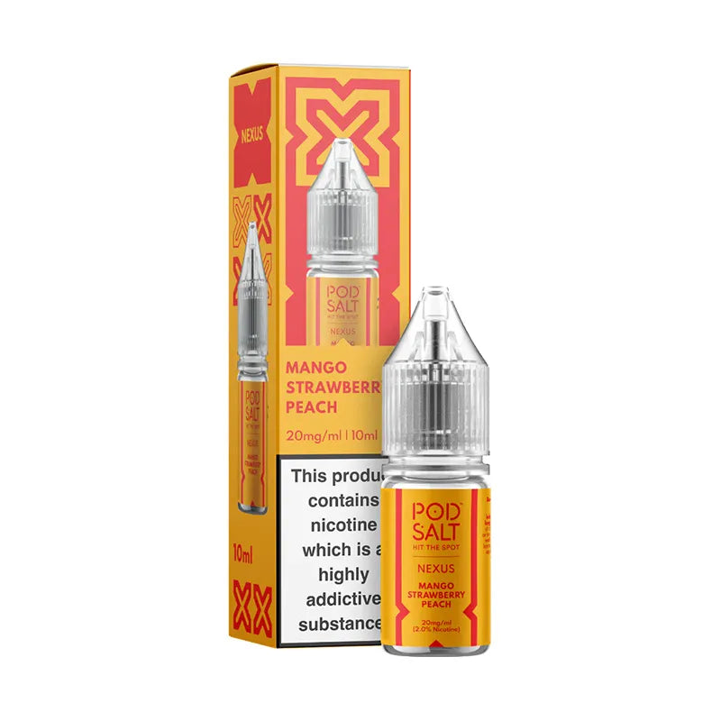 Pod Salt Nexus Mango Strawberry Peach Nic Salt