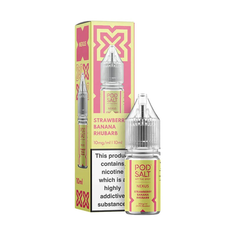 Pod Salt Nexus Strawberry Banana Rhubarb Nic Salt