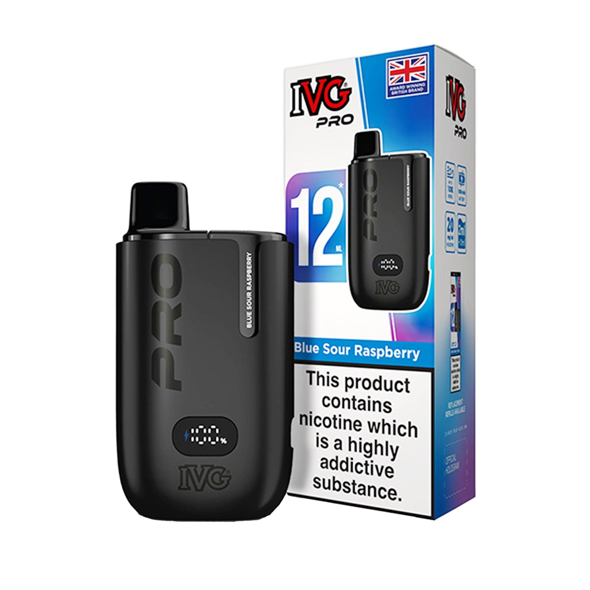 IVG Pro 12 Prefilled Pod Vape Kit - Blue-Sour-Raspberry