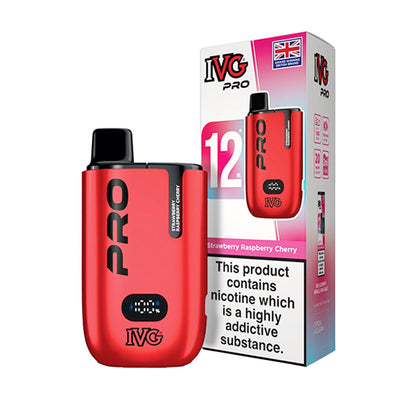 IVG Pro 12 Prefilled Pod Vape Kit - Strawberry-Raspberry-Cherry