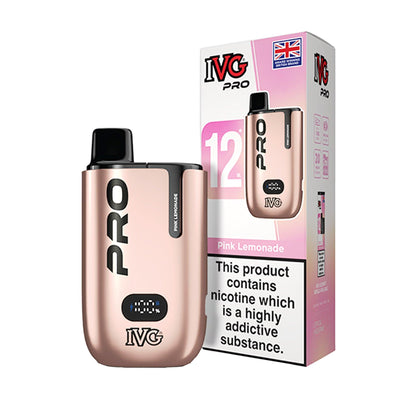 IVG Pro 12 Prefilled Pod Vape Kit - Pink-Lemonade
