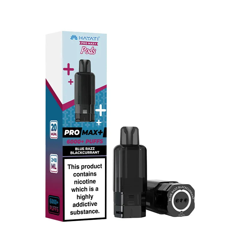 Hayati Pro Max Plus Prefilled Pod Blue Razz Blackcurrant
