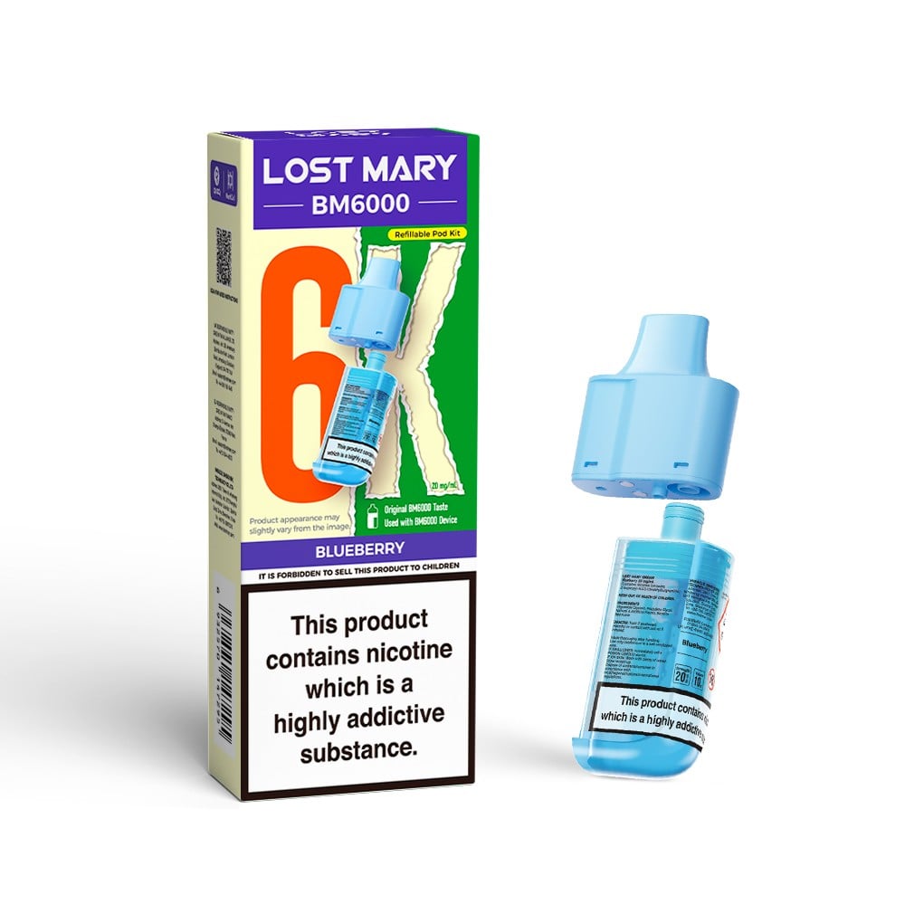 Blueberry Lost Mary BM6000 Prefilled Pods