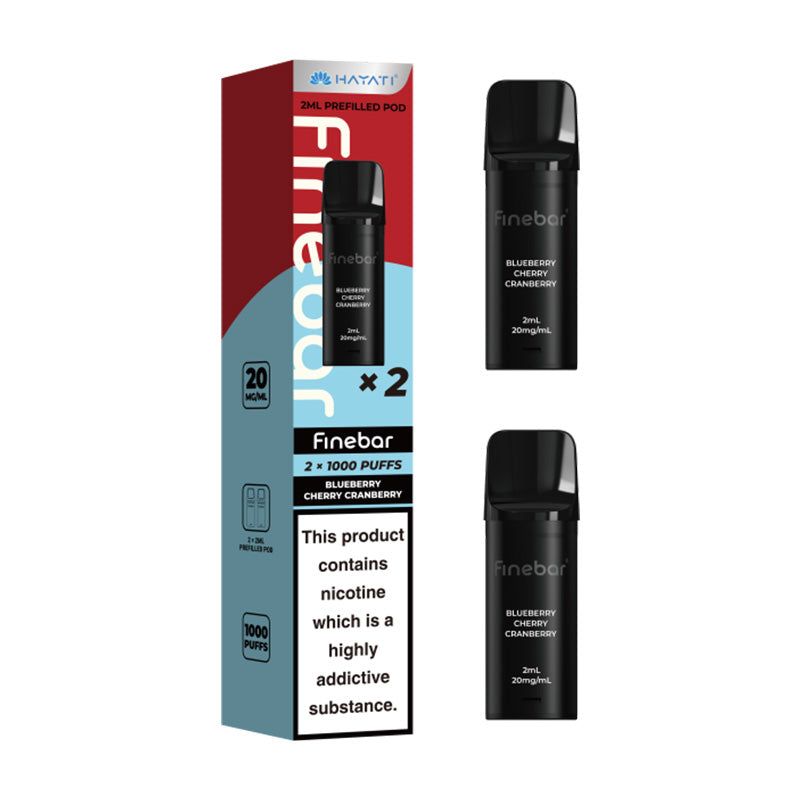 Blueberry Cherry Hayati Finebar 1000 Prefilled Pods