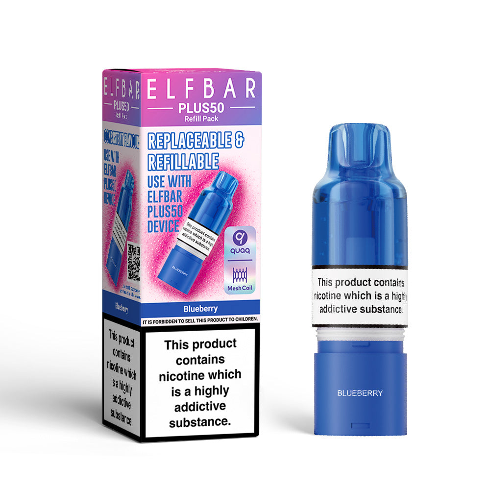 Elf Bar Plus 50 Prefilled Pods - blueberry
