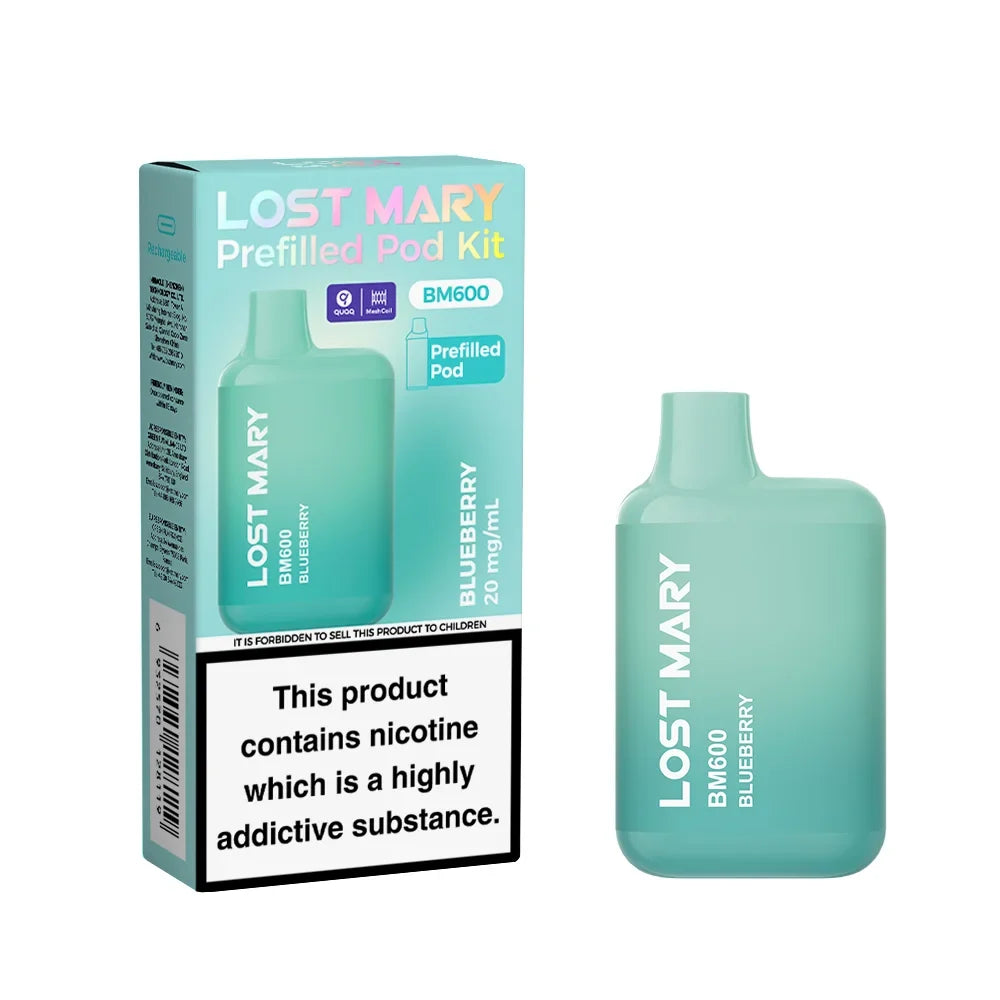 Blueberry Lost Mary BM600 Prefilled Pod Kit

