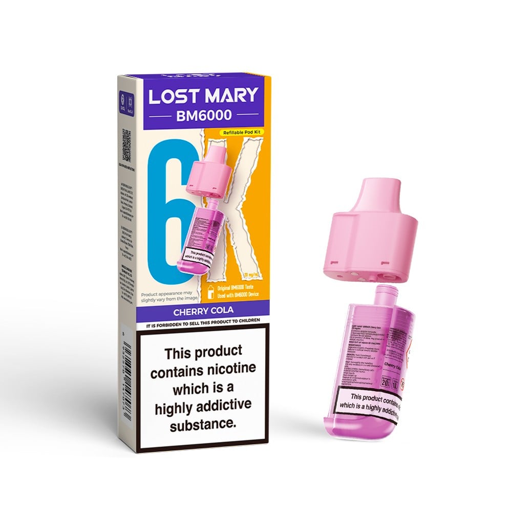Cherry Cola Lost Mary BM6000 Prefilled Pods