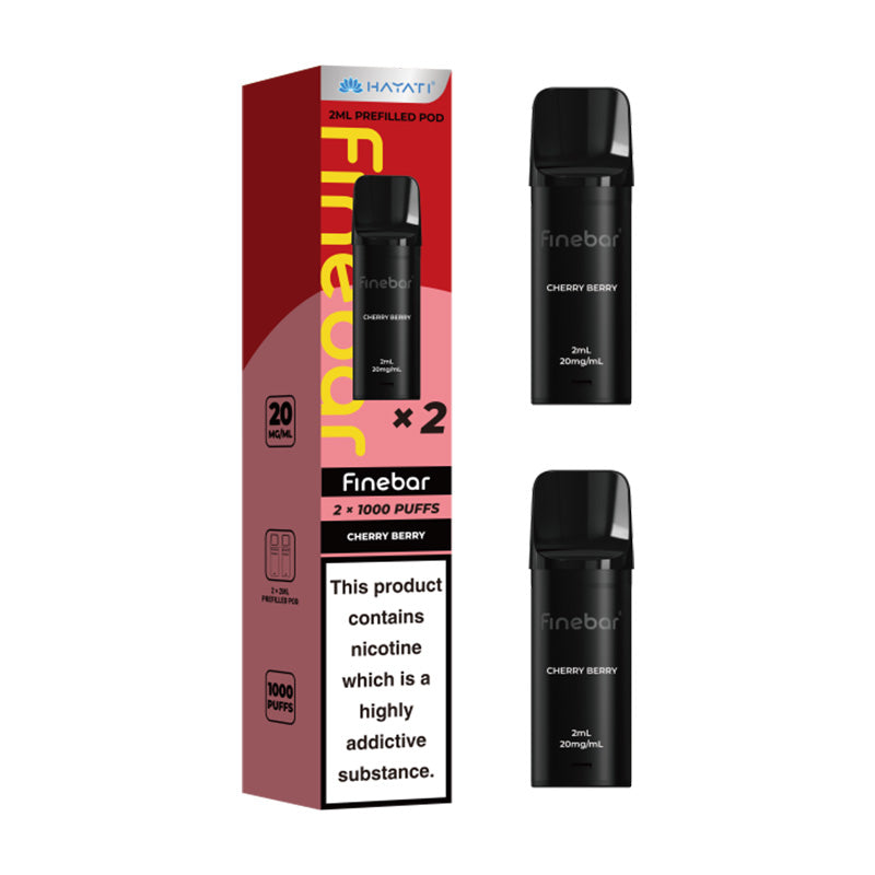 Cherry Berry Hayati Finebar 1000 Prefilled Pods