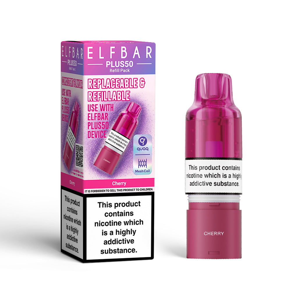 Elf Bar Plus 50 Prefilled Pods - cherry