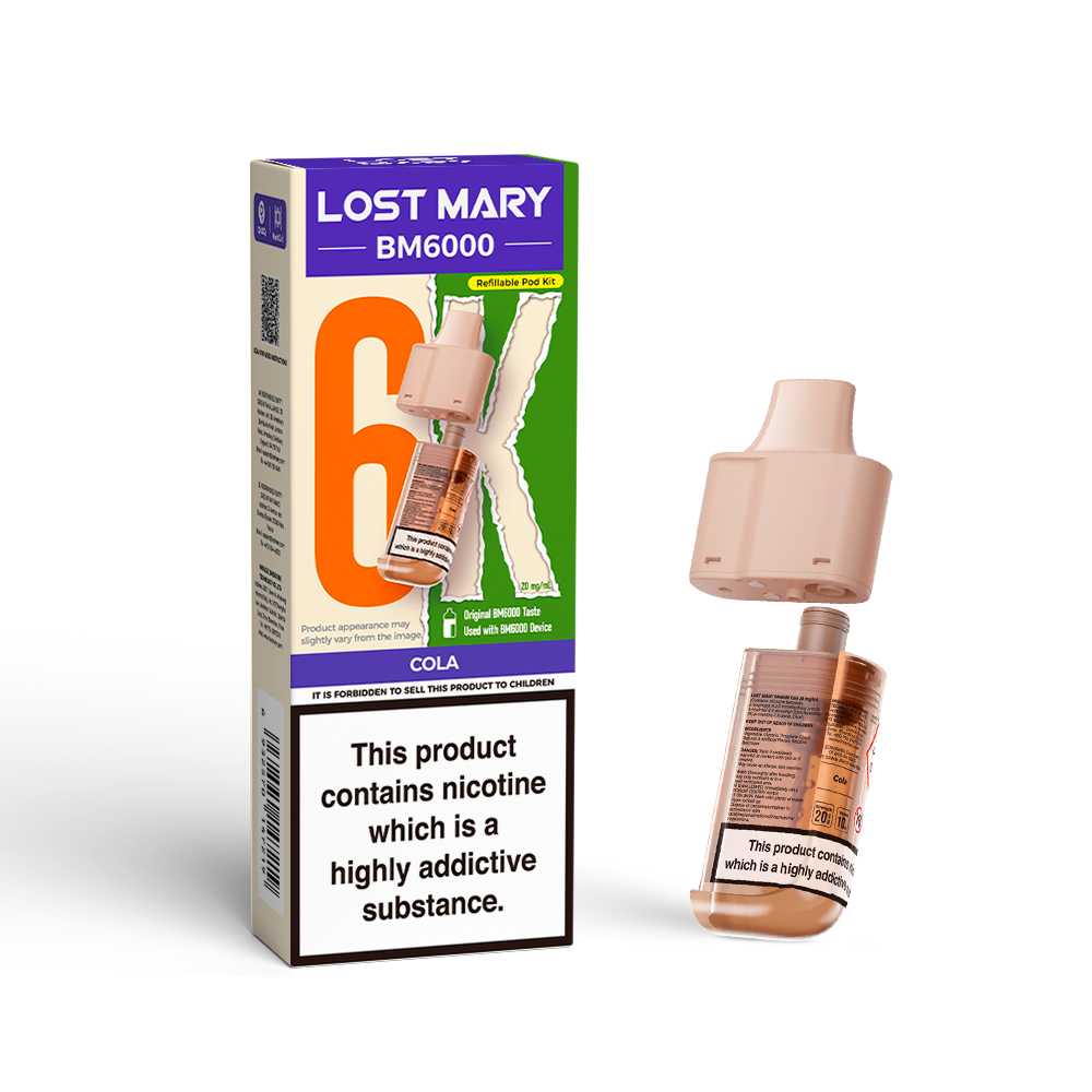 Cola Lost Mary BM6000 Prefilled Pods