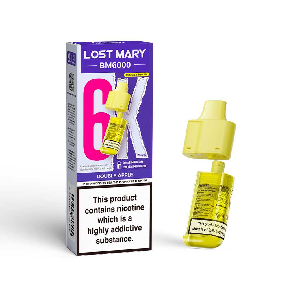 Double Apple Lost Mary BM6000 Prefilled Pods