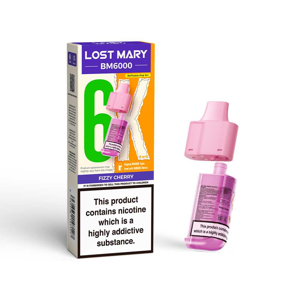 Fizzy Cherry Lost Mary BM6000 Prefilled Pods