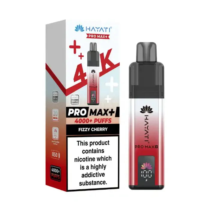 Fizzy Cherry Hayati Pro Max Plus 4K Prefilled Pod Kit