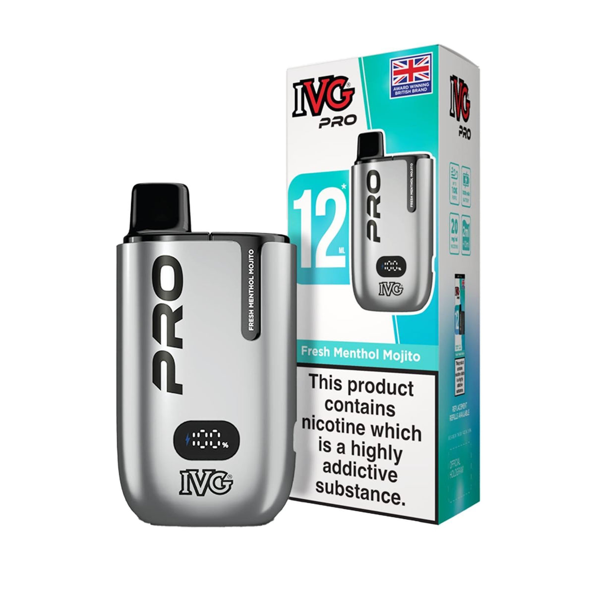 IVG Pro 12 Prefilled Pod Vape Kit - Fresh_Menthol_Mojito