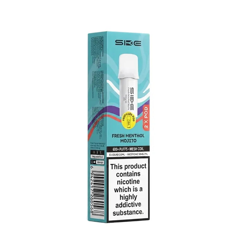 Fresh Menthol Mojito SKE Crystal Bar 600 Pro Prefilled Pods - Vape Universe