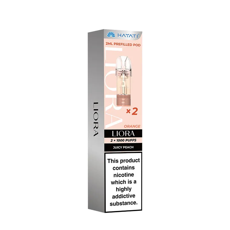 Juicy Peach Hayati Liora Prefilled Pods Vape Universe
