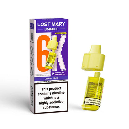 Lemon Lime Lost Mary BM6000 Prefilled Pods