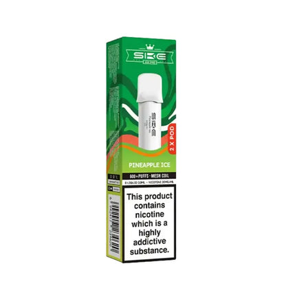 Pineapple Ice SKE Crystal Bar 600 Pro Prefilled Pods - Vape Universe