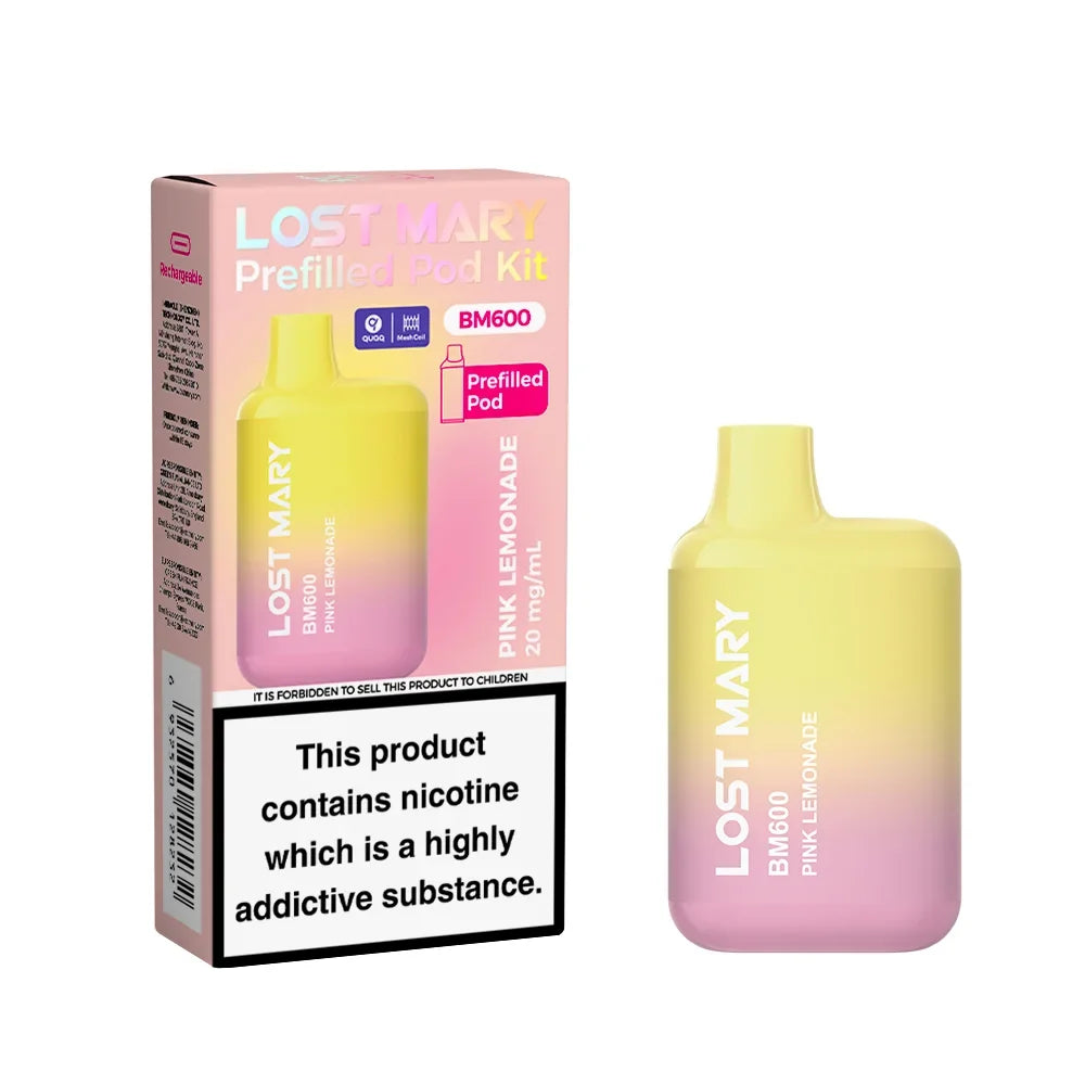 Pink Lemonade Lost Mary BM600 Prefilled Pod Kit
