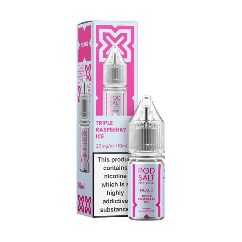 Pod Salt Nexus Triple Raspberry Ice Nic Salt