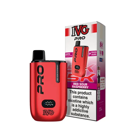 Red Sour Raspberry IVG Pro 5K Pod Kit – Vape Universe