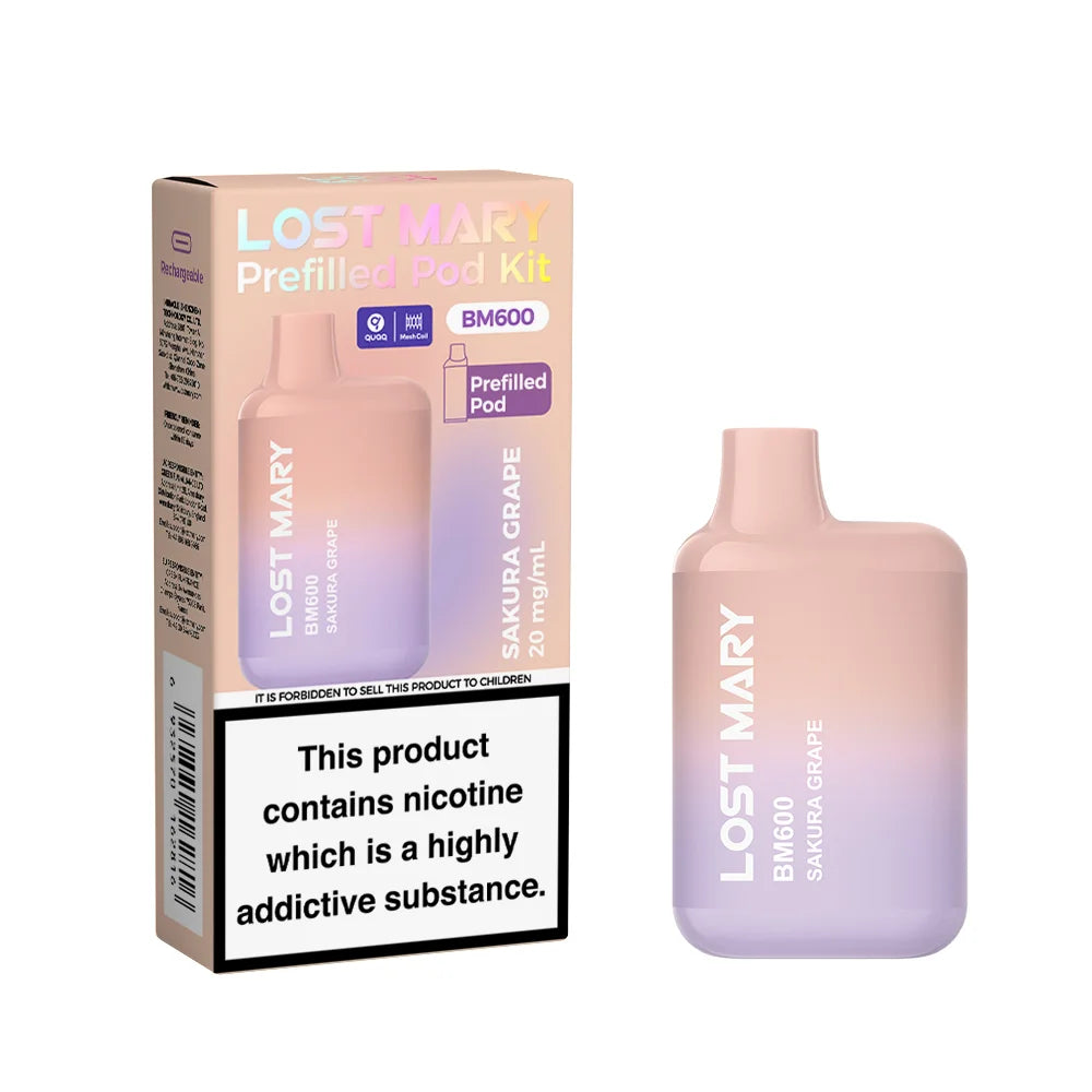 Sakura Grape Lost Mary BM600 Prefilled Pod Kit

