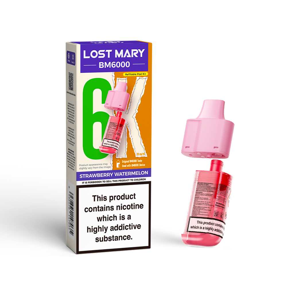 Strawberry Watermelon Lost Mary BM6000 Prefilled Pods