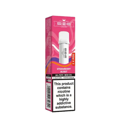 Strawberry Burst SKE Crystal Bar 600 Pro Prefilled Pods - Vape Universe