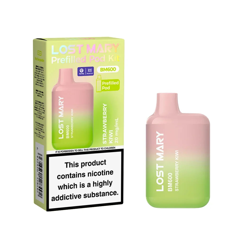 Strawberry Kiwi Lost Mary BM600 Prefilled Pod Kit
