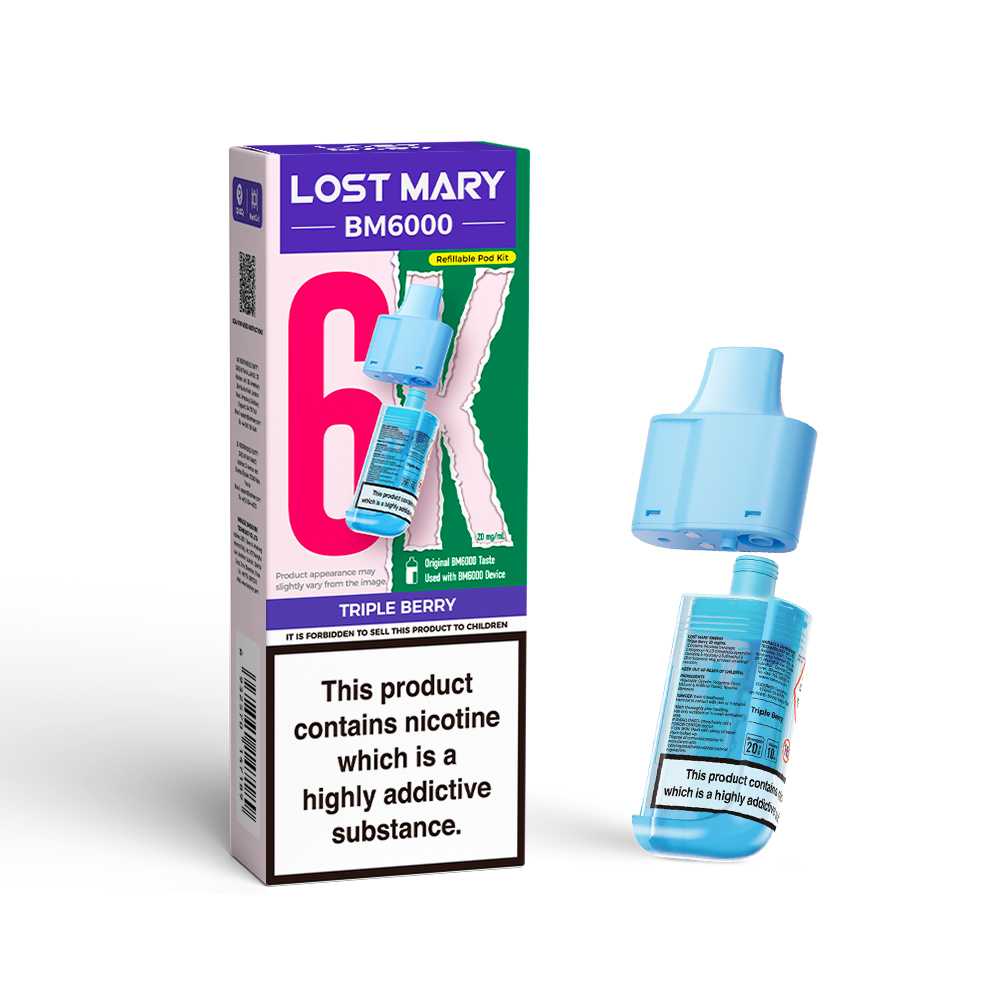 Triple Berry Lost Mary BM6000 Prefilled Pods