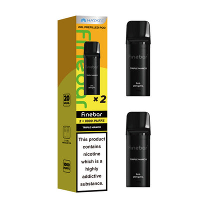 Triple Mango Hayati Finebar 1000 Prefilled Pod