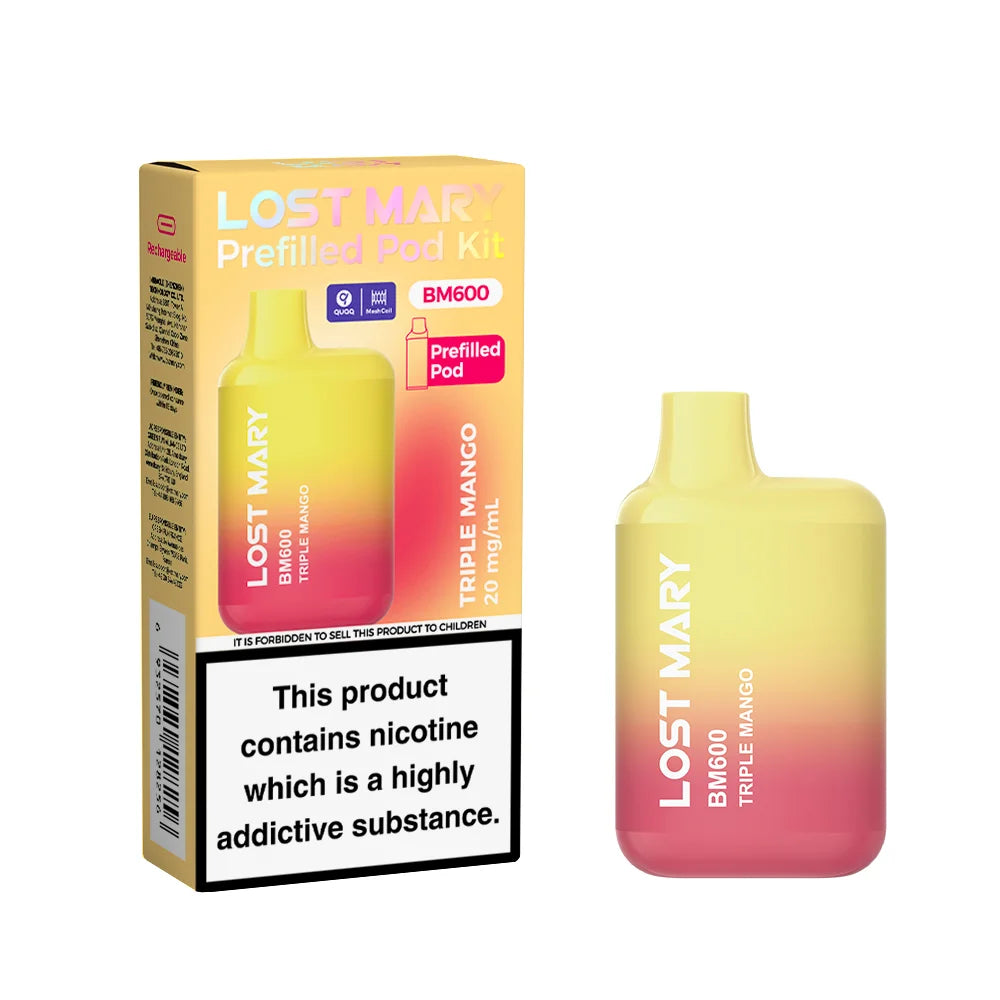 Triple Mango Lost Mary BM600 Prefilled Pod Kit
