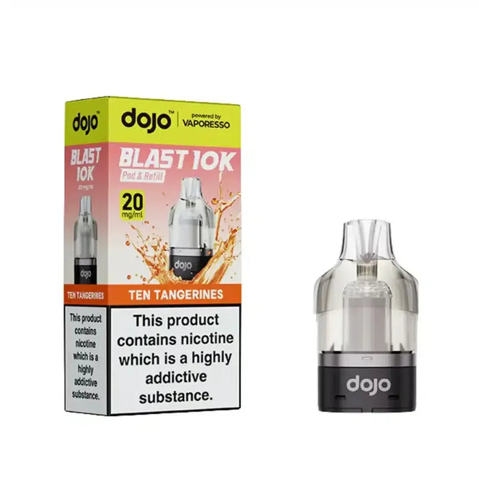 Ten Tangerines Vaporesso Dojo Blast 10K Prefilled Pod