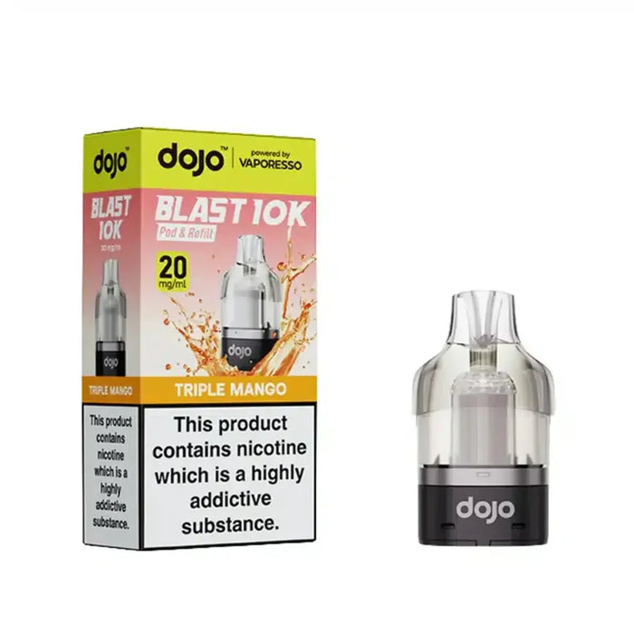 Triple Mango Vaporesso Dojo Blast 10K Prefilled Pod
