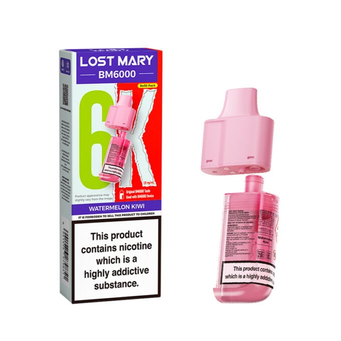 Watermelon Kiwi Lost Mary BM6000 Prefilled Pod