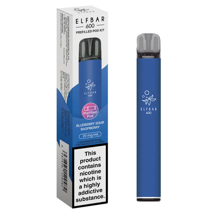 Blueberry Sour Raspberry Elf Bar 600 Prefilled Pod Kit
