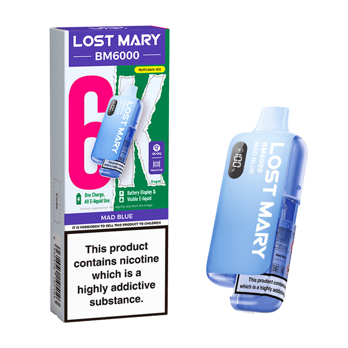 Mad Blue Lost Mary BM6000 Prefilled Pod Kit