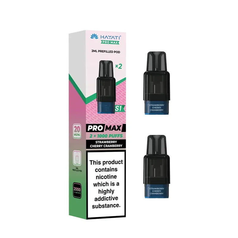 Hayati Pro Max S1 Pods Strawberry Cherry Cranberry