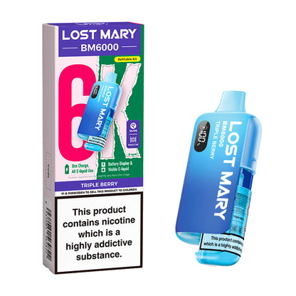 Triple Berry Lost Mary BM6000 Prefilled Pod Kit